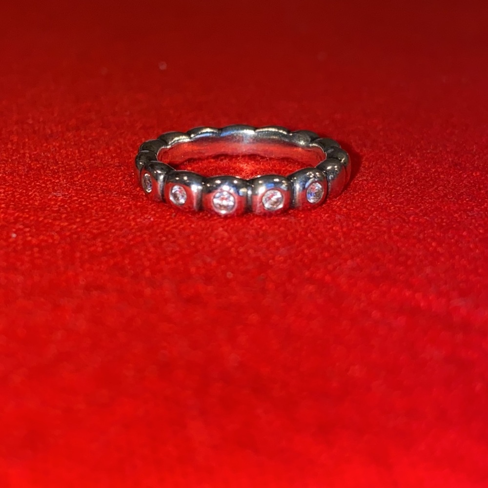 Pandora Sterling Silver Stackable Cloud Ring - image 2